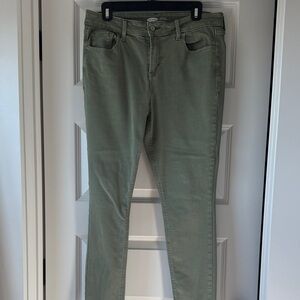 Old Navy Women's Olive Skinny Jeans